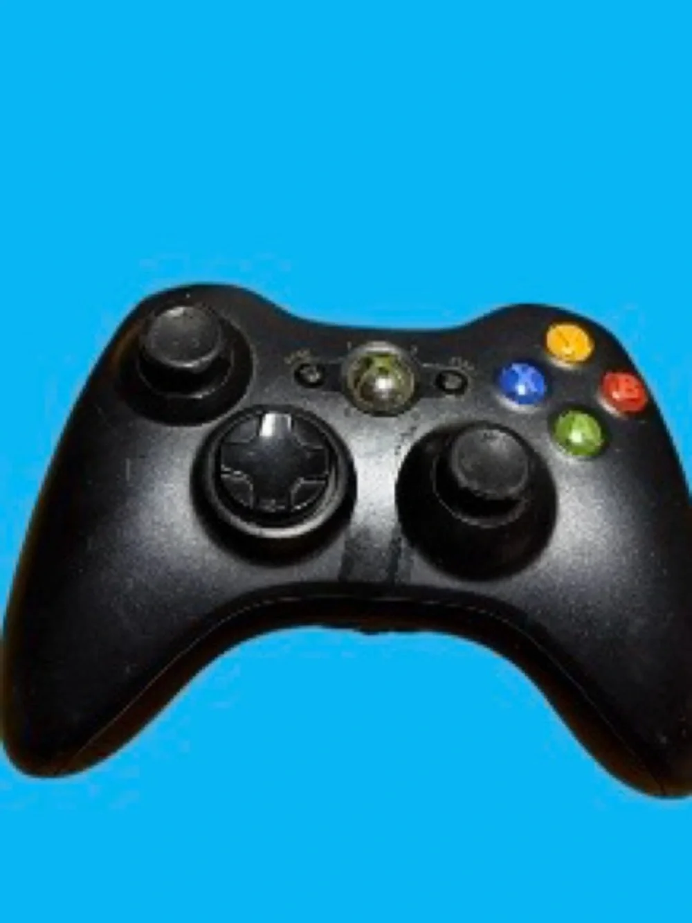 Official Microsoft Xbox 360 Wireless Controller - Black (OEM Model 1403) Works